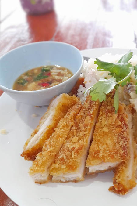 ข้าวมันไก่ทอด